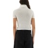 PERFORATED KNIT TOP