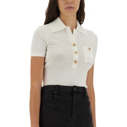 PERFORATED KNIT TOP
