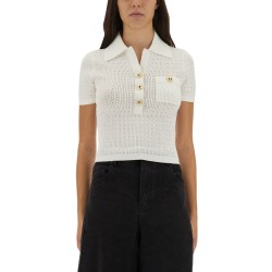 PERFORATED KNIT TOP