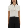 PERFORATED KNIT TOP
