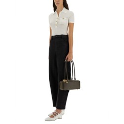 PERFORATED KNIT TOP