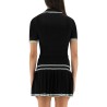 VISCOSE V-NECK POLO SHIRT