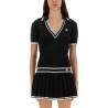 VISCOSE V-NECK POLO SHIRT