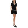 VISCOSE V-NECK POLO SHIRT