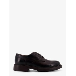 Derby leather lace-up shoe