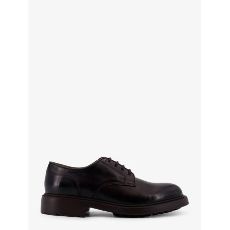 Derby leather lace-up shoe