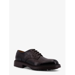 Derby leather lace-up shoe