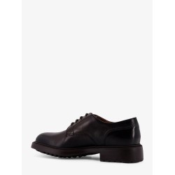 Derby leather lace-up shoe