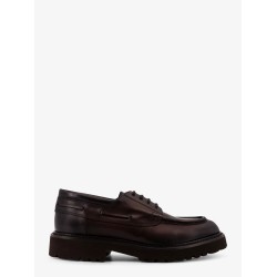 Leather lace-up shoe