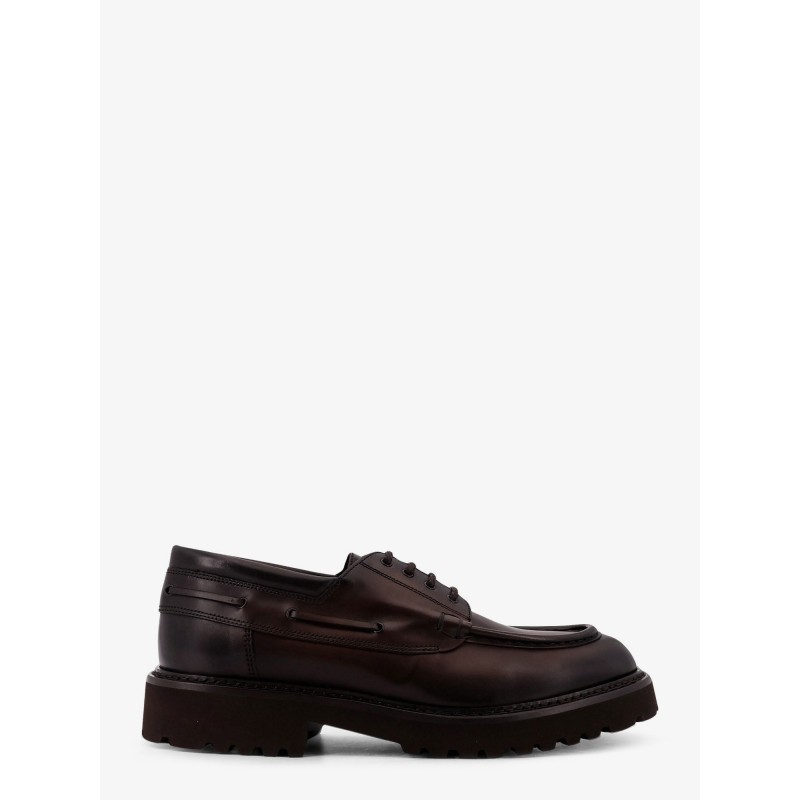 Leather lace-up shoe