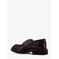 Leather lace-up shoe