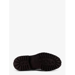 Leather lace-up shoe