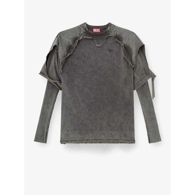 K-Petro cotton sweatshirt with distressed effect