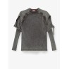K-Petro cotton sweatshirt with distressed effect