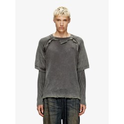 K-Petro cotton sweatshirt with distressed effect
