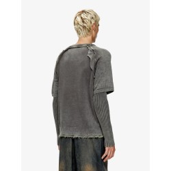 K-Petro cotton sweatshirt with distressed effect