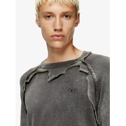 K-Petro cotton sweatshirt with distressed effect