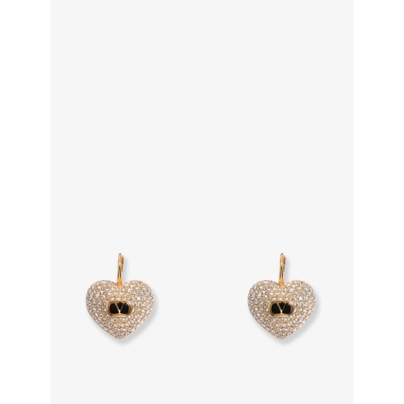 Coeur Royal metal and rhinestones earrings