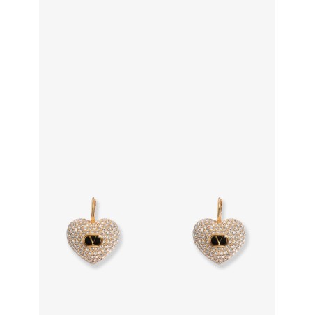 Coeur Royal metal and rhinestones earrings