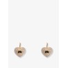 Coeur Royal metal and rhinestones earrings