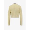 Wool blend cardigan with rhinestones
