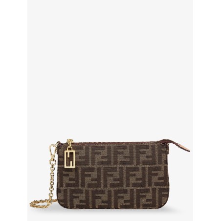 FF jacquard fabric Pouch Baguette