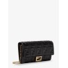 Continental With Chain Baguette leather shoulder bag with FF motif
