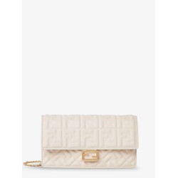 Baguette Wallet on Chain leather shoulder bag with FF motif