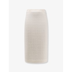 Blainef bouclé wool midi skirt