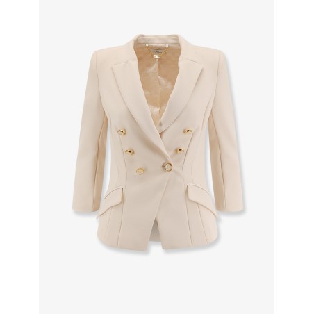 Fitted blazer with logoed buttons