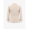 Fitted blazer with logoed buttons