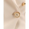 Fitted blazer with logoed buttons