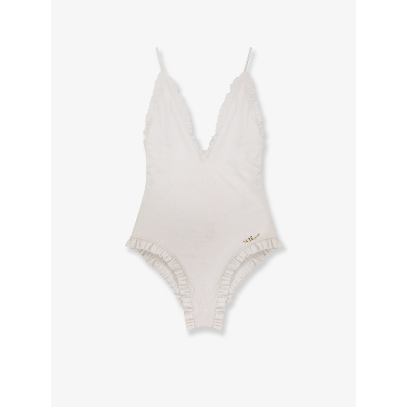 Swimsuit with Logo detail