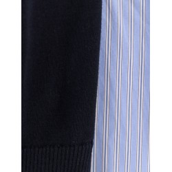 Cotton dress with fabric inserts