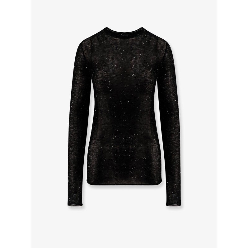 Pico wool top with rhinestones