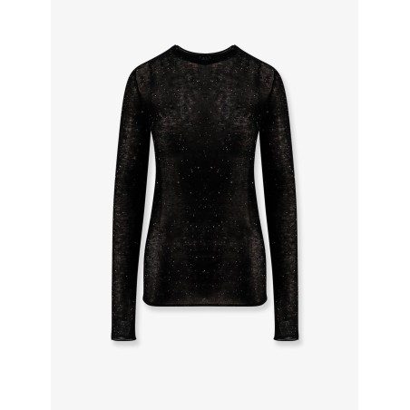 Pico wool top with rhinestones