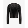 Leather jacket with Monogram metal details