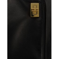 Leather jacket with Monogram metal details