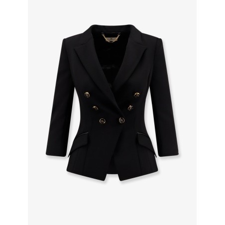 Fitted blazer with logoed buttons