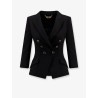 Fitted blazer with logoed buttons