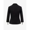 Fitted blazer with logoed buttons