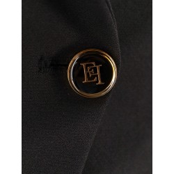 Fitted blazer with logoed buttons