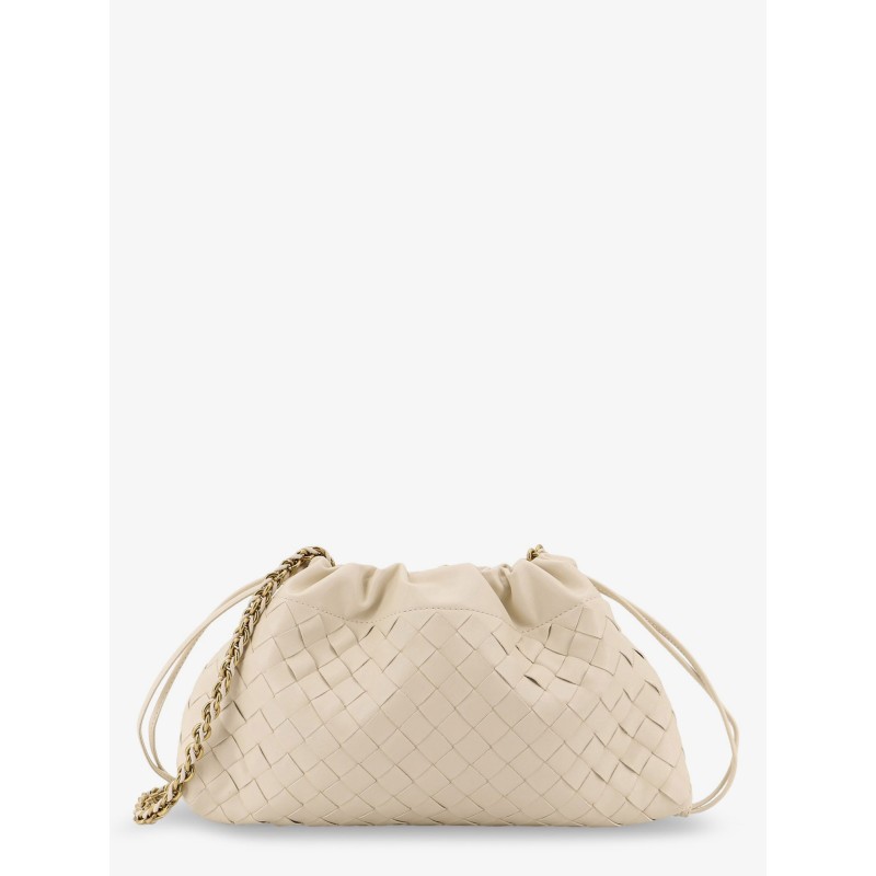 Dustbag leather pouch with Intrecciato motif