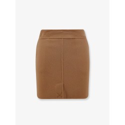 Wool mini skirt