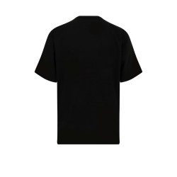 Cotton t-shirt with nylon inserts