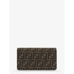 Baguette Wallet on Chain FF jacquard fabric shoulder bag