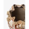Mon Tresor FF jacquard fabric and leather bucket bag