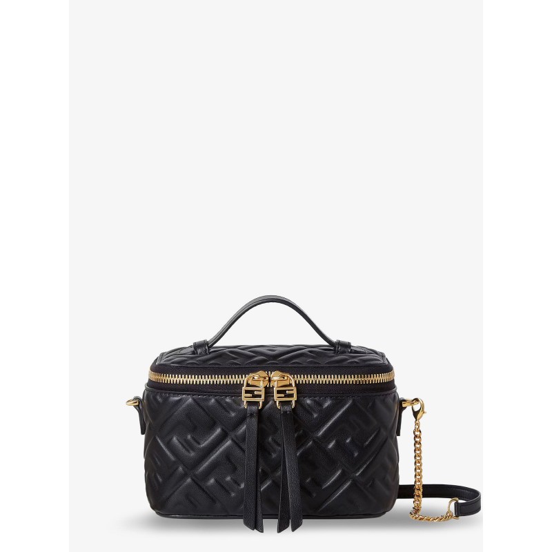 Vanity leather shoulder bag with FF motif