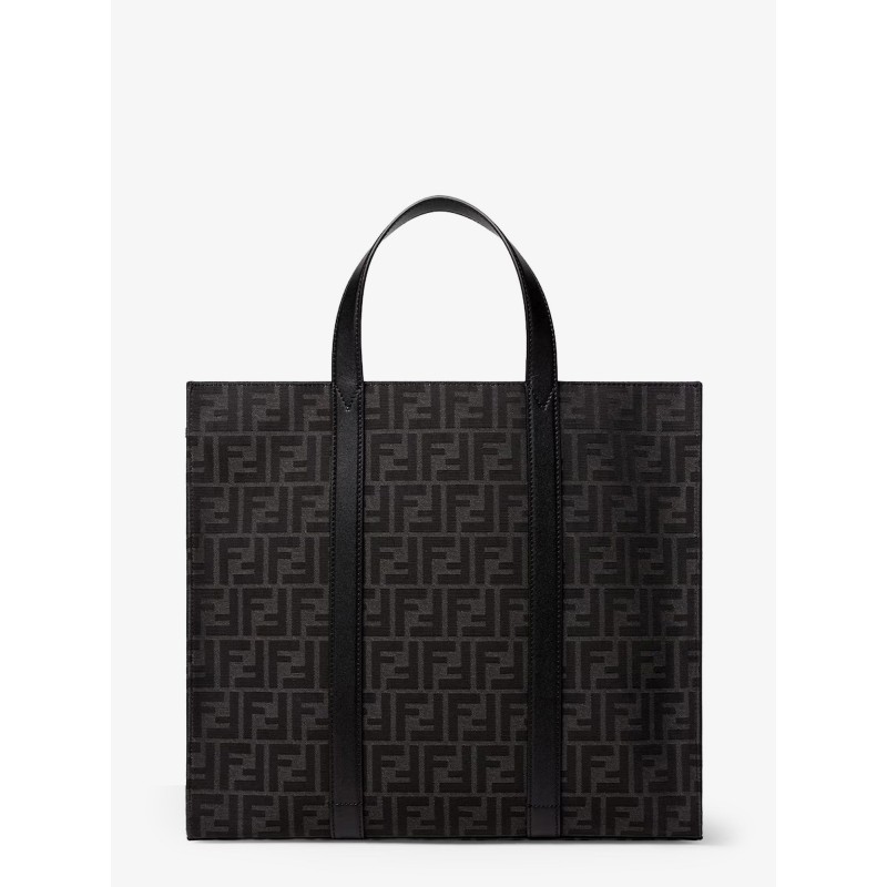 FF jacquard fabric shopping bag