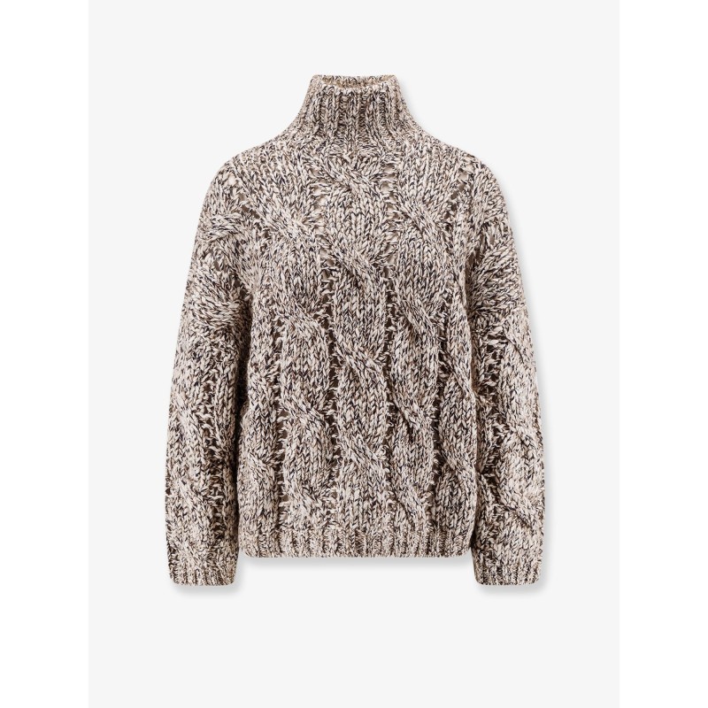 Wool and cashmere sweater with sequins
